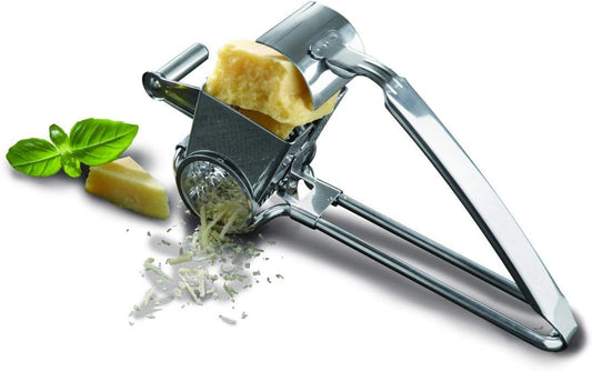 Holland Stainless Steel Rotary Cheese Grater, Handheld, Romano, Monaco Collection
