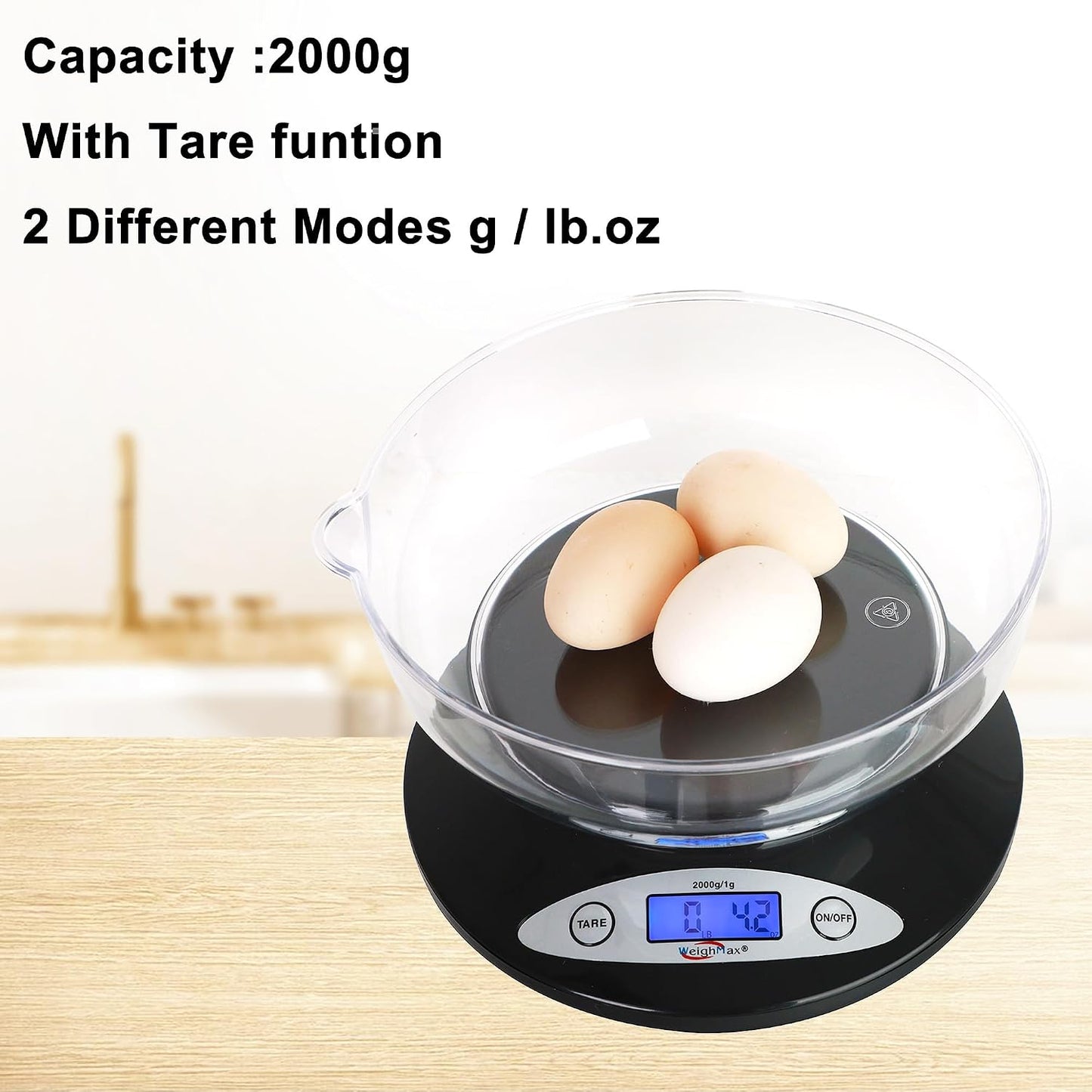 Electronic Kitchen Scale - 2810-2KG black