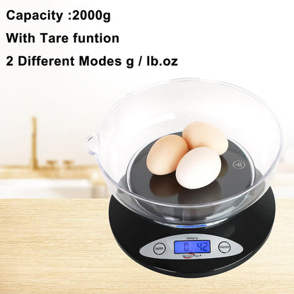 Electronic Kitchen Scale - 2810-2KG black