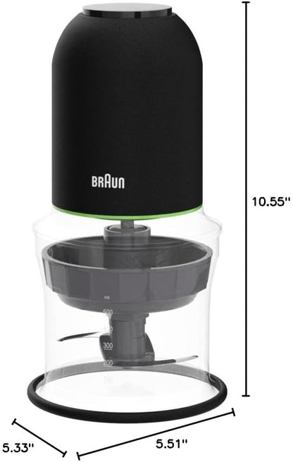 EasyPrep™ Mini Food Processor, 4 cup, Two Speed Pulse, QuadBlade | #1 Hand Blender Brand, Chop, Mince, Puree, Crush, One Hand Control, Removable Blades