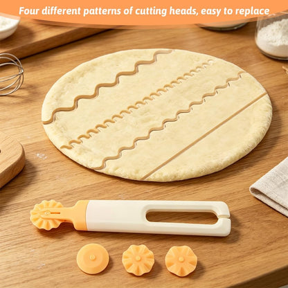 Seamless Dough Whisk Stainless Steel, 10 Inch Seamless Danish Dough Whisk with Dough Cutter, One-Piece Manual Mixing Tool for Cooking, Whisking, Pizza Pastry Cake Batter, Dishwasher Safe