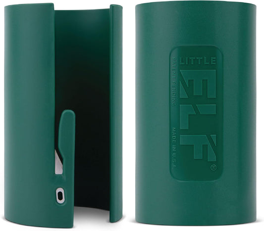 Little ELF Wrapping Paper Cutter (2-Pack) | As seen on Shark Tank | Made in USA | Green | Holiday Gift Wrap Paper Roll Holder and Cutter