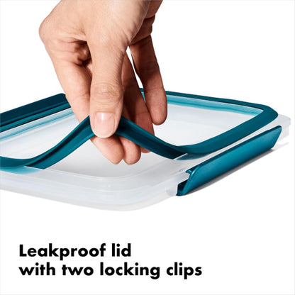 Good Grips Prep & Go Food Storage Container with Colander - Ocean Blue