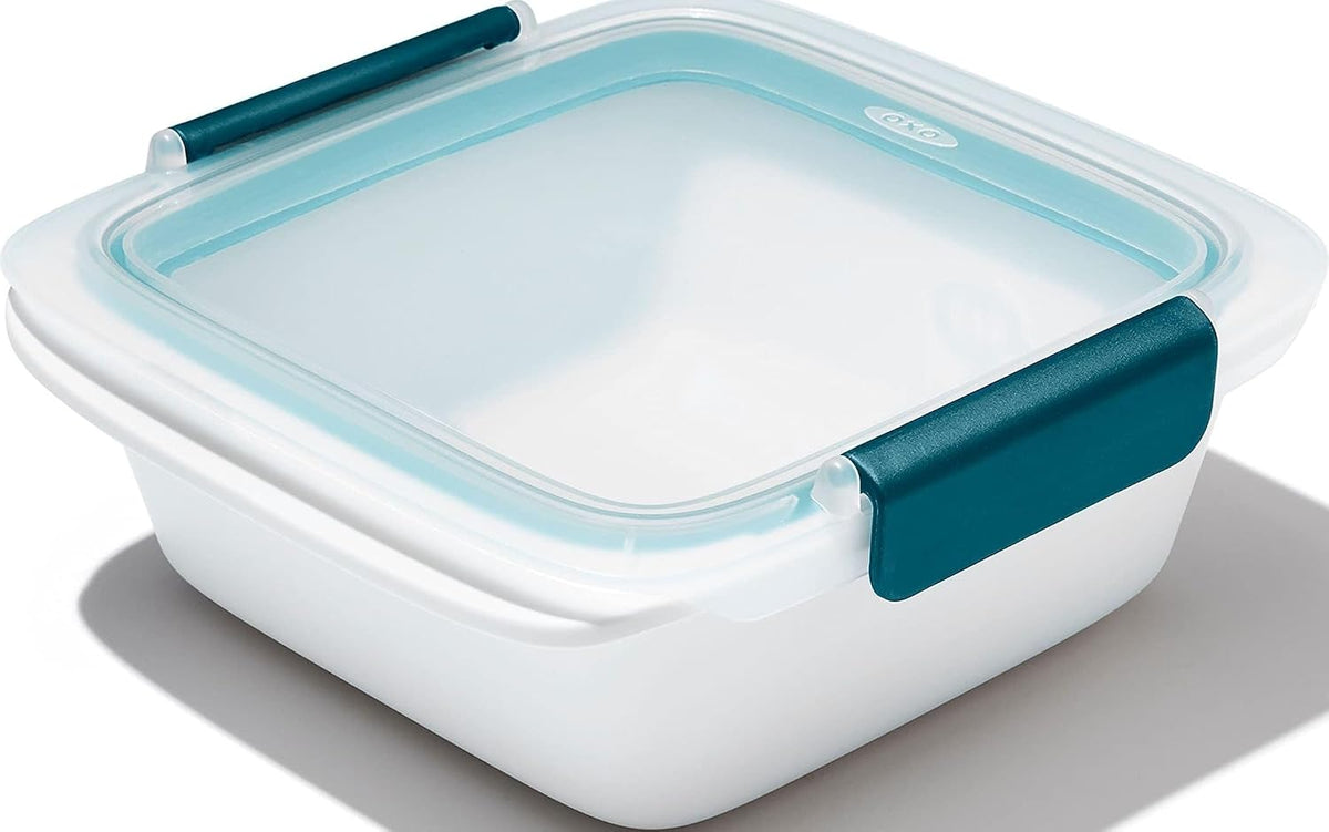 Good Grips Prep & Go Food Storage Container with Colander - Ocean Blue