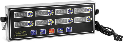 Digital Kitchen Timer - 8-Channel Multi-Timer with Waterproof Panel, Adjustable Volume