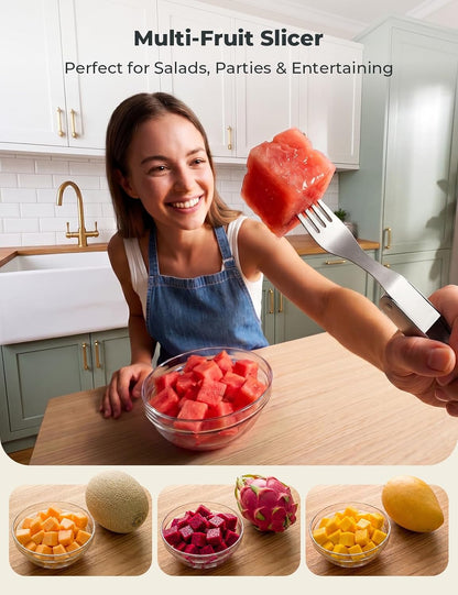 CripsTaste Watermelon Cutter Slicer Tool Stainless Steel Watermelon Fork