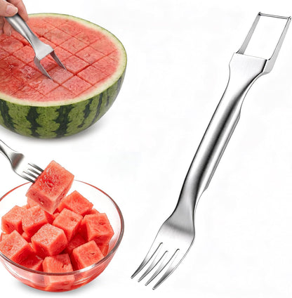 CripsTaste Watermelon Cutter Slicer Tool Stainless Steel Watermelon Fork