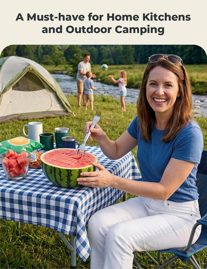 CripsTaste Watermelon Cutter Slicer Tool Stainless Steel Watermelon Fork