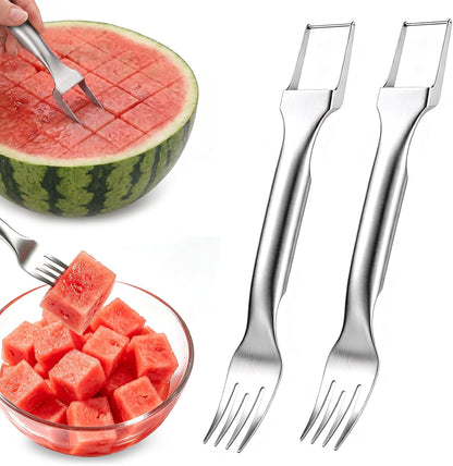 CripsTaste Watermelon Cutter Slicer Tool Stainless Steel Watermelon Fork