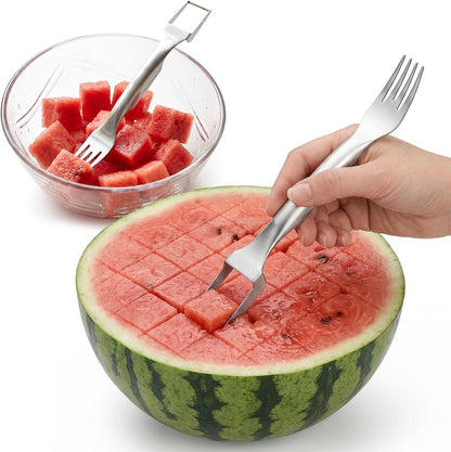CripsTaste Watermelon Cutter Slicer Tool Stainless Steel Watermelon Fork