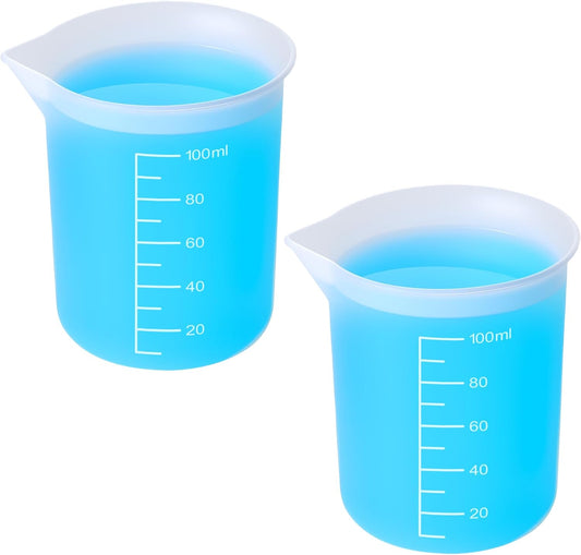 2 Pcs Silicone Laundry Detergent Measuring Cup, Dispenser Cups | Reusable, Durable Flexible, Washable, For Liquid, Home, Dormitory, Hotel
