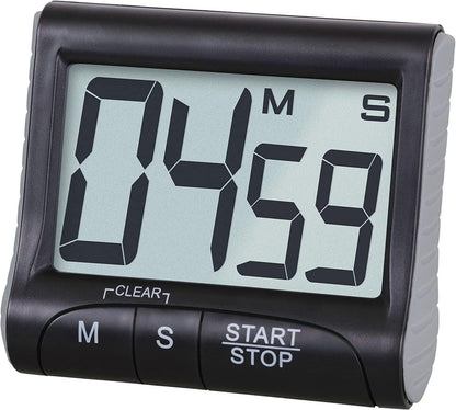 3" Large Display Kitchen Timer -Digital Timer Magnetic Back Loud Alarm On A Rope Countdown