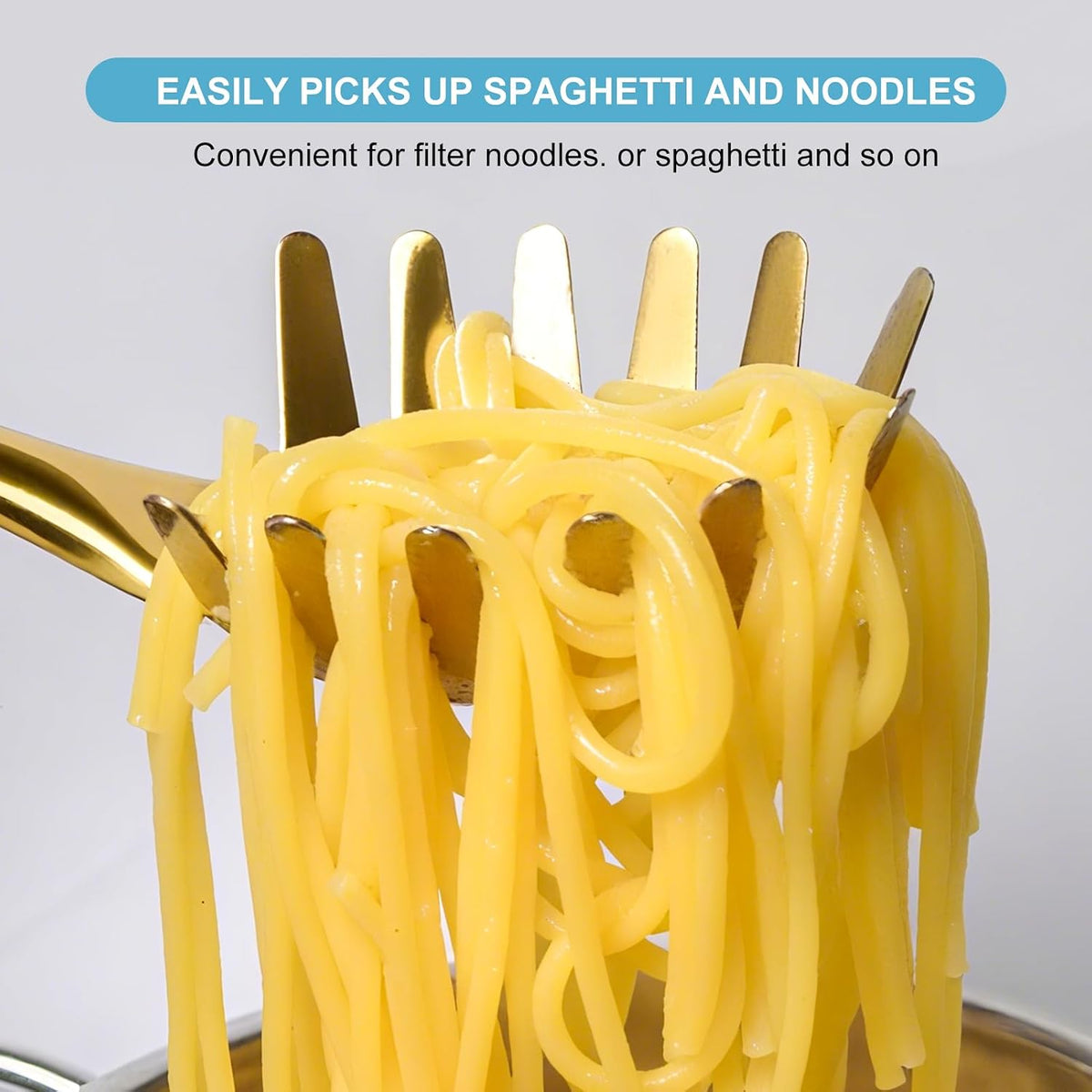 Stainless Steel Soup Ladle and Spaghetti Spoon Set - Large Ladle Spoon, Pasta Strainer, Durable Kitchen Cooking Utensils for Stirring, Serving Pasta, Soup & Sauce，Perfect Gifts