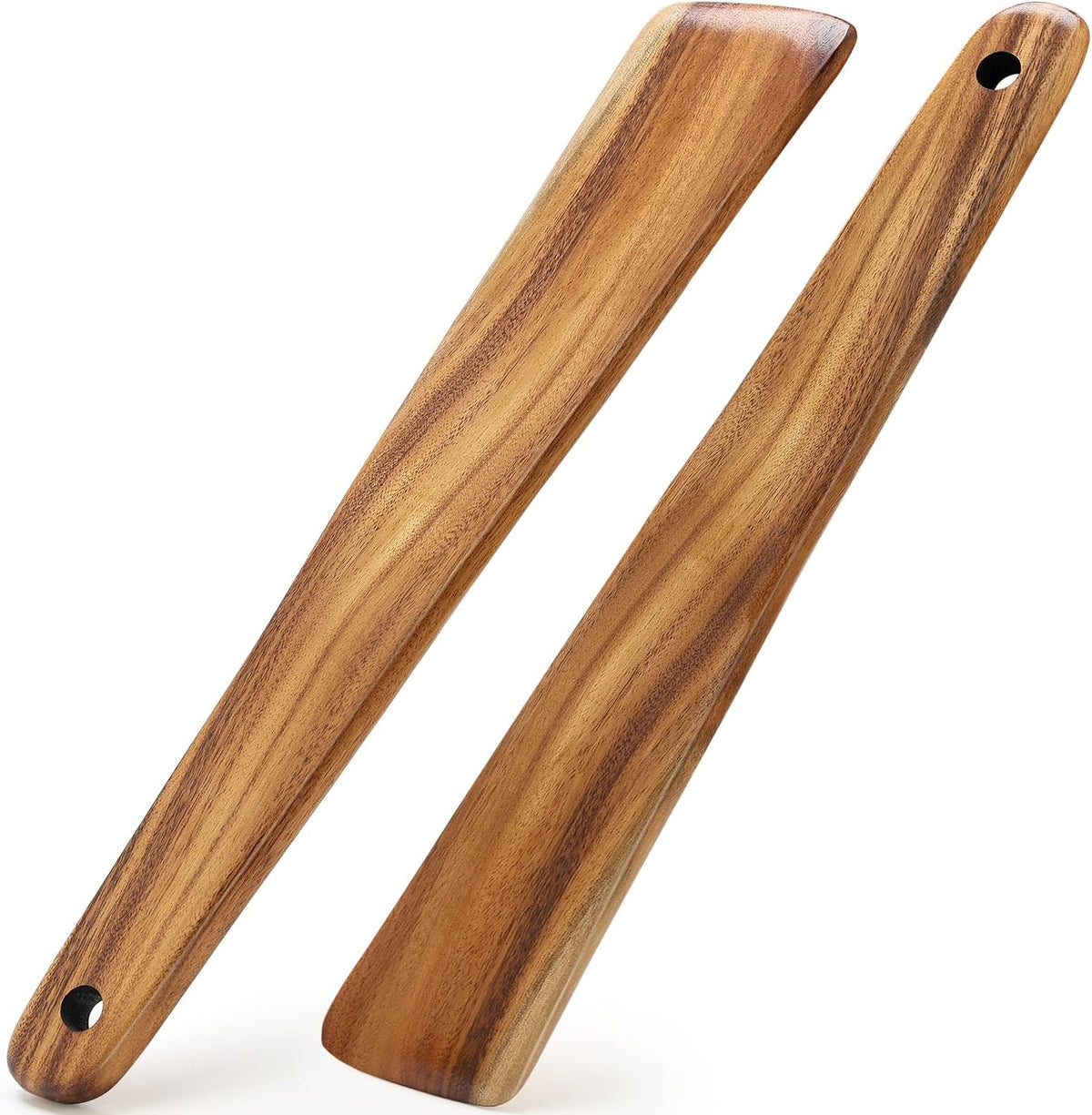 Wooden Spurtle for Sourdough Starter Acacia Wood Thin Spatula Scraper