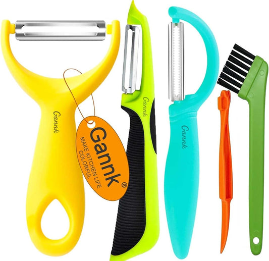 Vegetable Potato Peelers for Kitchen, Y Peeler for Apple Fruit Carrot Zucchini Cucumber Potatoes, Good Grip Veggie Peeler Makes Peeling Very Easy