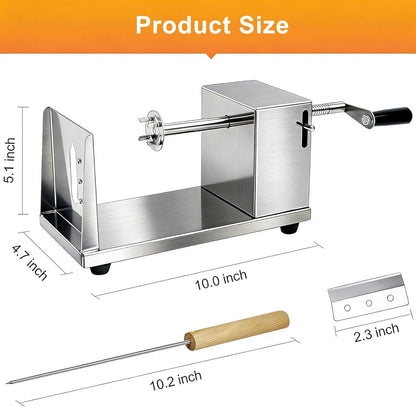 Tornado Potato Spiral Cutter, METLUCK Manual Stainless Steel Potatoes Twister Slicer