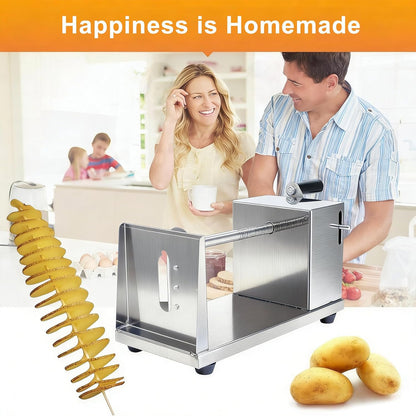 Tornado Potato Spiral Cutter, METLUCK Manual Stainless Steel Potatoes Twister Slicer