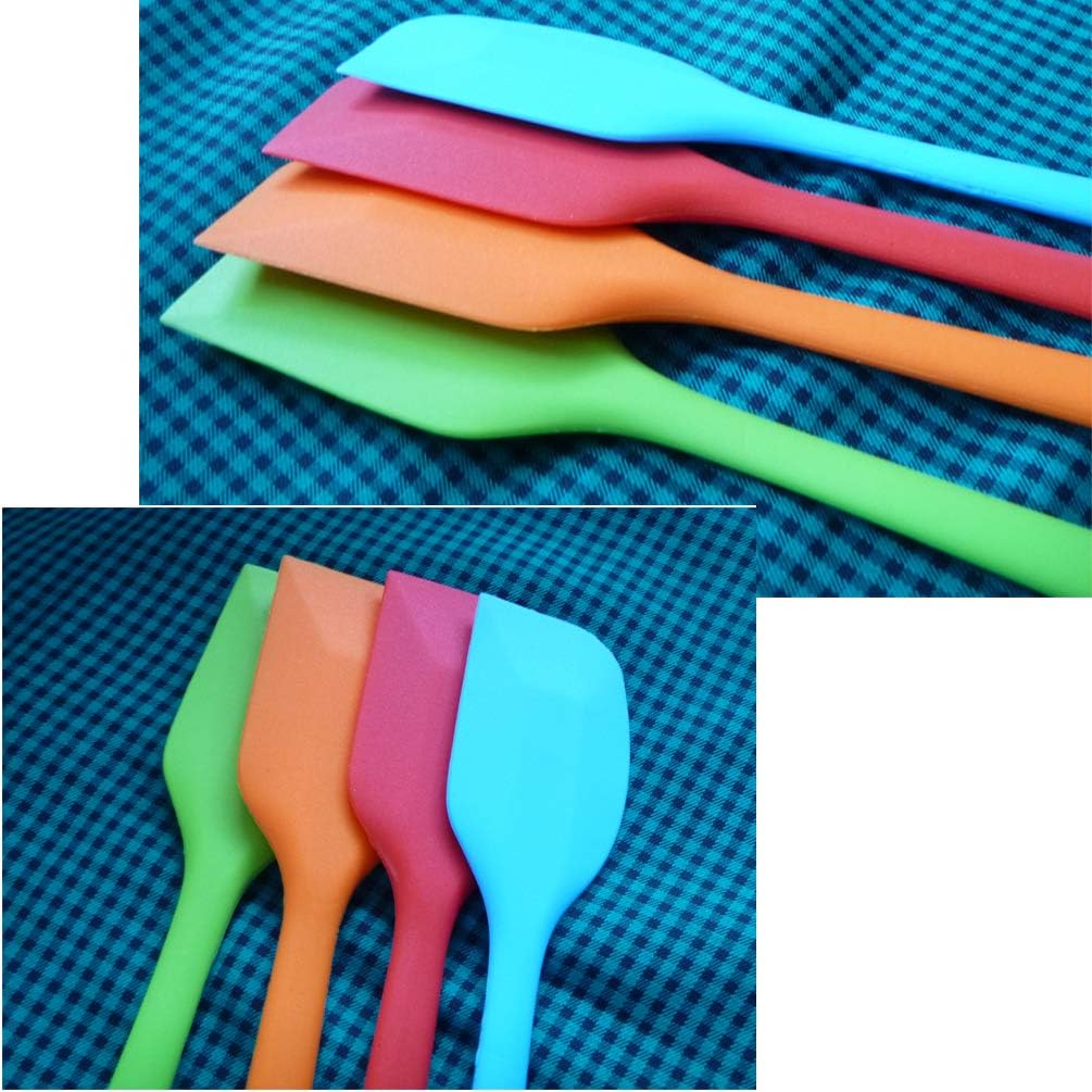 4 Pcs Silicone Spatulas, Rubber Spatula Heat Resistant Seamless One Piece Design Flexible Scrapers Baking Mixing Tool,Small | Rubber Spatula, Heat Resistant, Seamless One Piece Design, Flexible Scrapers, Baking Mixing Tool