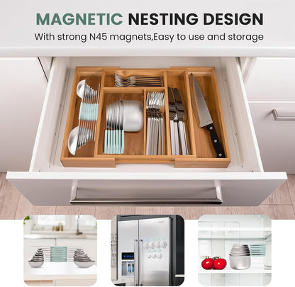 Magnetic Measuring Cups and Spoons Set-Heavy Duty 304 Stainless Steel
