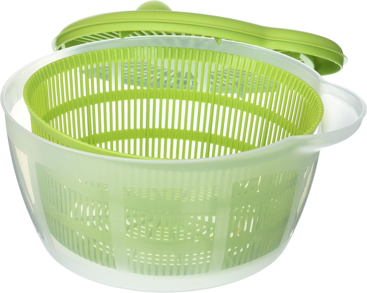 Germany Vegetable and Salad Spinner with Pouring Spout (Red/Clear)