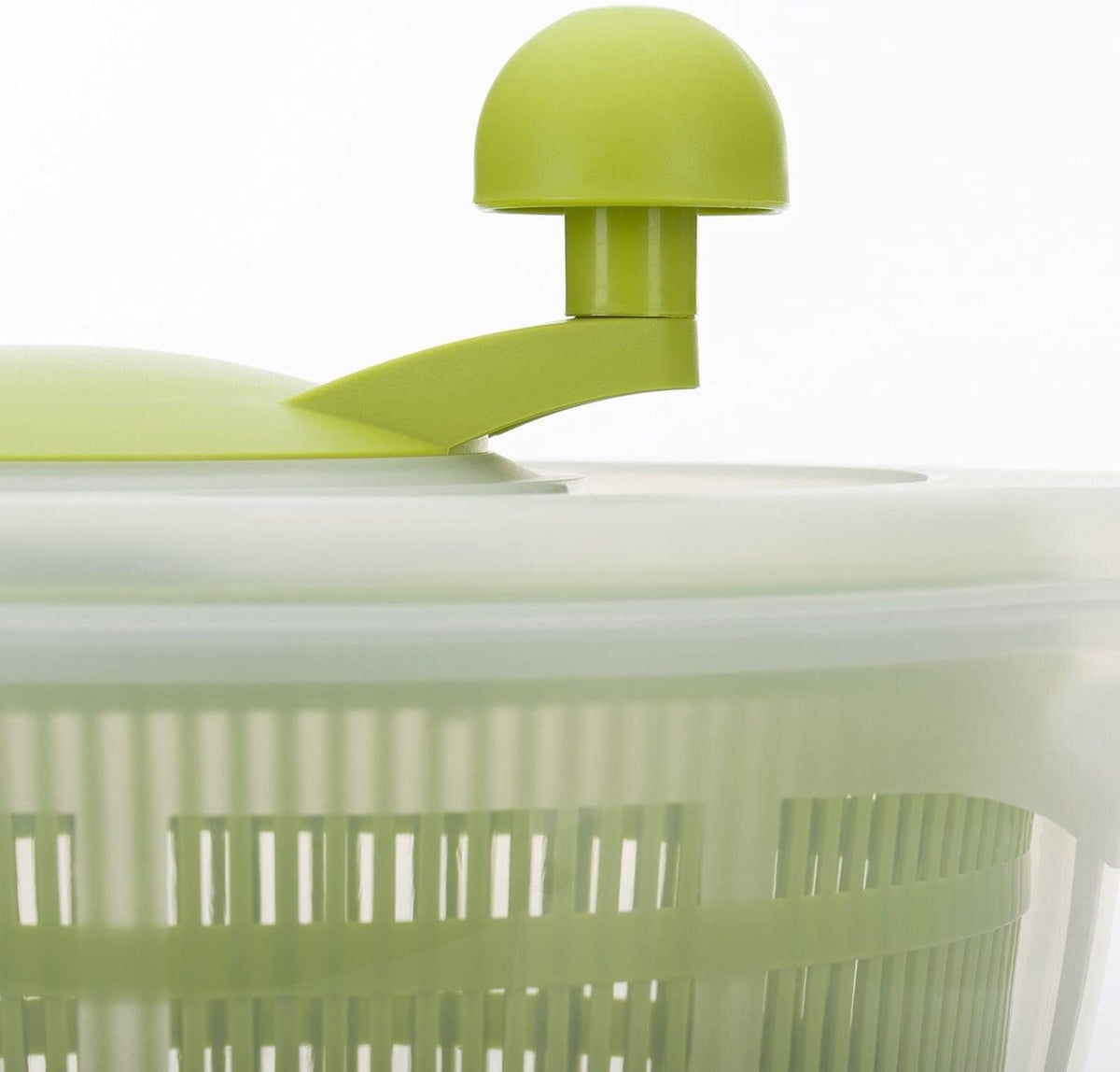 Germany Vegetable and Salad Spinner with Pouring Spout (Red/Clear)
