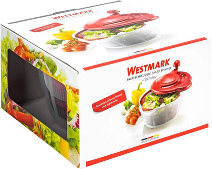 Germany Vegetable and Salad Spinner with Pouring Spout (Red/Clear)
