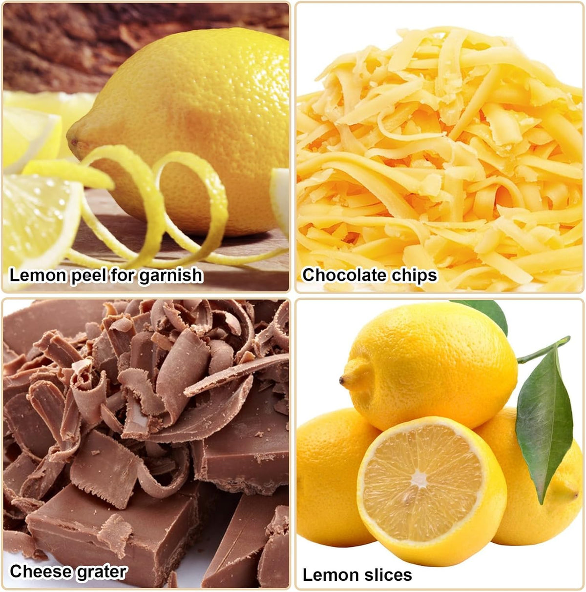 Lemon Citrus Zester, Stainless Steel Channel Peeler Grater with Channel Knife, Zester for Lemons, Citrus Zester Tool, Orange Peeler Tool for Cocktails, 6.10 × 0.87 Inch