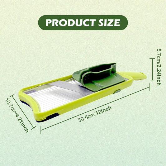 Multi Handheld Mandoline Slicer, Stainless Steel Professional Vegetable Slicer with Comfortable Grip, Vegetable Slicer for Potatoes, Onions, Cucumbers, Cheese, Easy to Clean