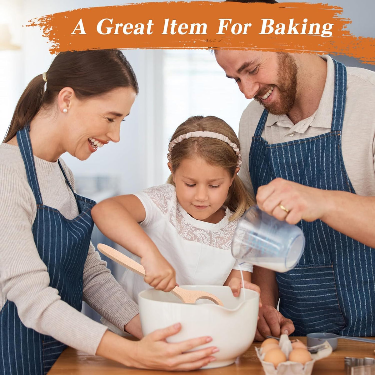 12 Inch Wooden Danish Dough Whisk, Sourdough Mixer for Bread, Egg, and Flour, Traditional Baking Tool for Pizza Pastry Cake Batter