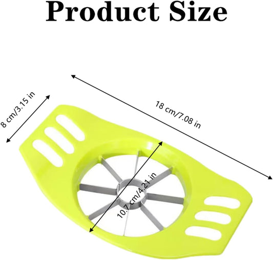 Apple Cutter Professional Apple Slicer Apple Corer Tool, Green, 2 PCS | Stainless Steel, Fruit Corer, For Kitchen, Fruits, Vegetables