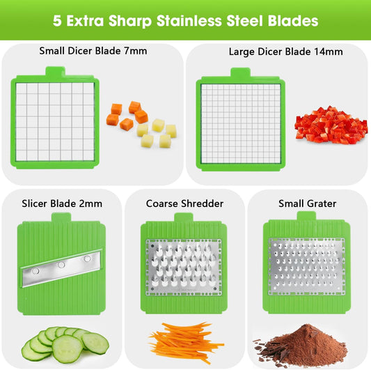 Manual Food Processor Large Vegetable Chopper, 1003ML Pull String Chopper Garlic Mincer Onion Cutter for Veggies,Salad,Fruits, Nuts, BPA Free, WHITE