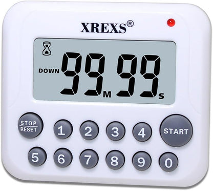 Digital Kitchen Timer Magnetic Countdown Up Cooking Timer Clock