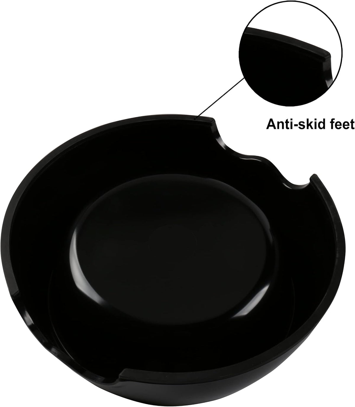 Melamine Plastic Dog Food Bowl, Non Skid Base，Anti-Slip Pet Feeder Bowls, 2-in-1 Removable Stainless Steel Pet Feeder Holder for Dogs and Cats (14oz 6.89in*2.24 in, White)