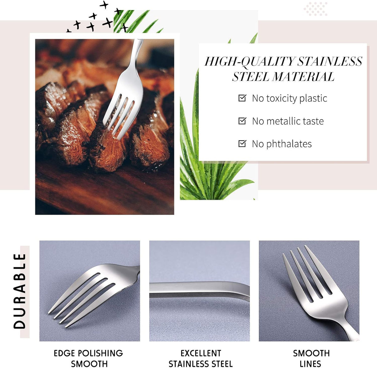 Giant Mixing Fork 10.8 Inch Stainless Steel Baking Whisking