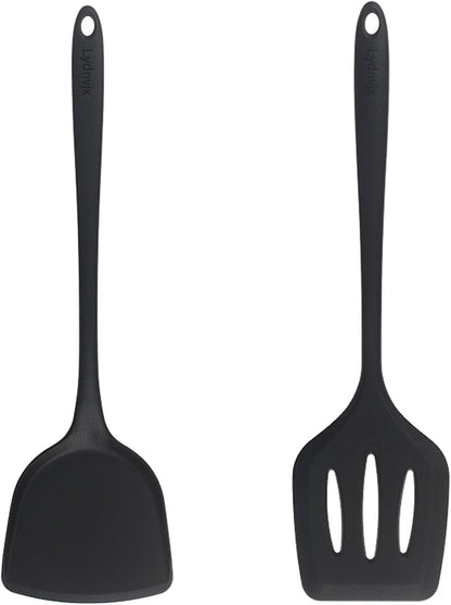 2 Pcs Silicone Spatula,Food Grade Rubber Spatula, Spatulas Silicone Heat Resistant, Used for Baking, Cooking, non Stick, Dishwasher Safe, BPA Free