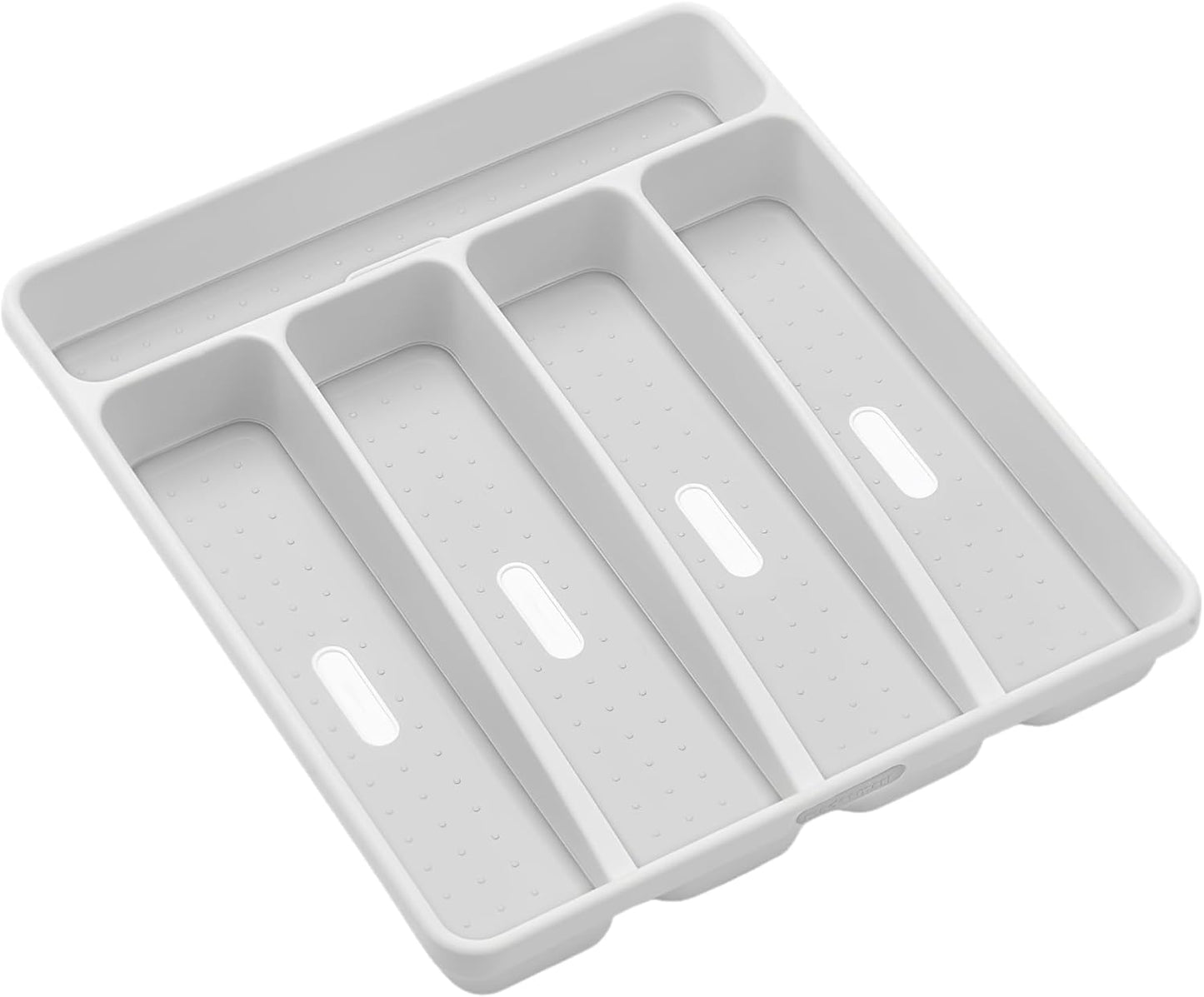 Classic 5 Compartment Silverware Tray, White