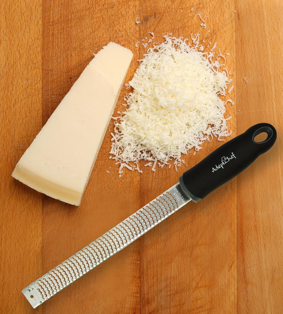 Citrus Lemon Zester & Cheese Grater - Parmesan Cheese, Lemon, Ginger, Garlic, Nutmeg, Vegetables, Fruits - Very sharp Stainless Steel Blade Protective Cover, Dishwasher Safe