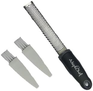 Citrus Lemon Zester & Cheese Grater - Parmesan Cheese, Lemon, Ginger, Garlic, Nutmeg, Vegetables, Fruits - Very sharp Stainless Steel Blade Protective Cover, Dishwasher Safe