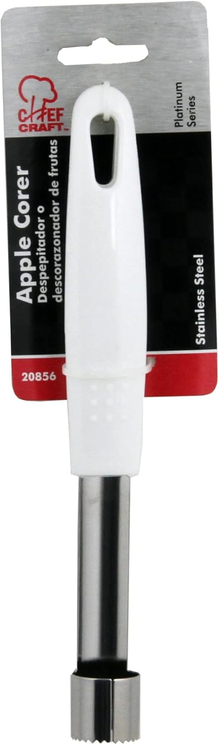Select Stainless Steel Apple and Vegetable Corer, 8 inches in length, White