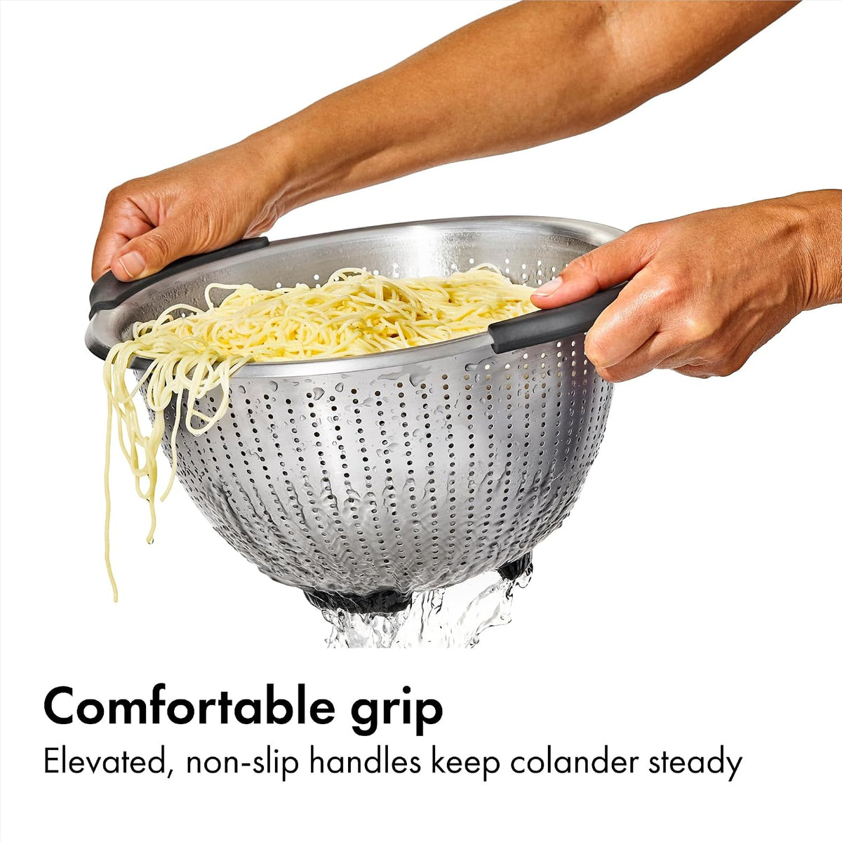 Good Grips Strainer - 5 Qt Capacity, Stainless Steel