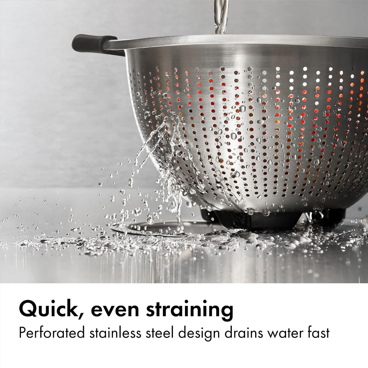 Good Grips Strainer - 5 Qt Capacity, Stainless Steel