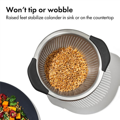 Good Grips Strainer - 5 Qt Capacity, Stainless Steel