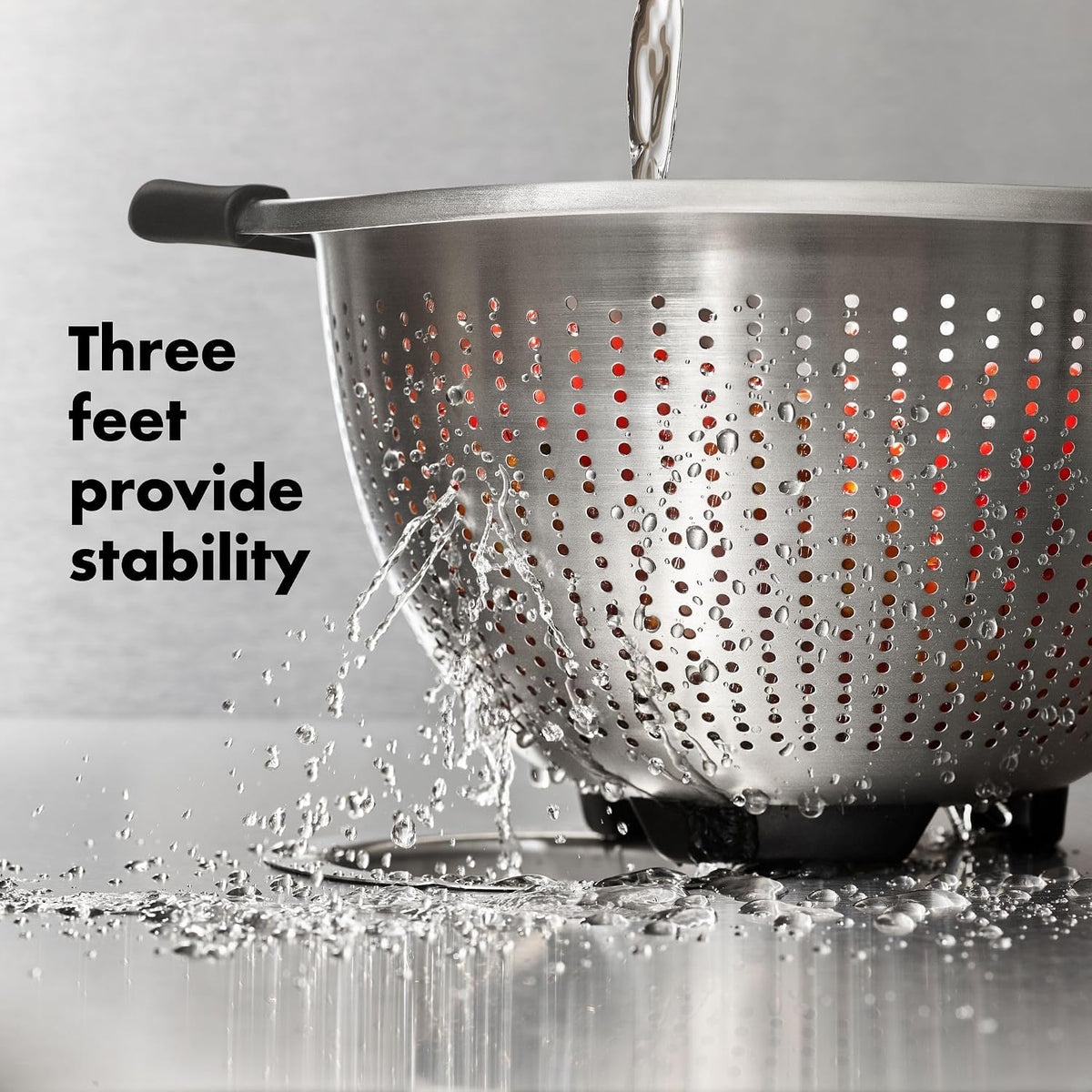 Good Grips Strainer - 5 Qt Capacity, Stainless Steel