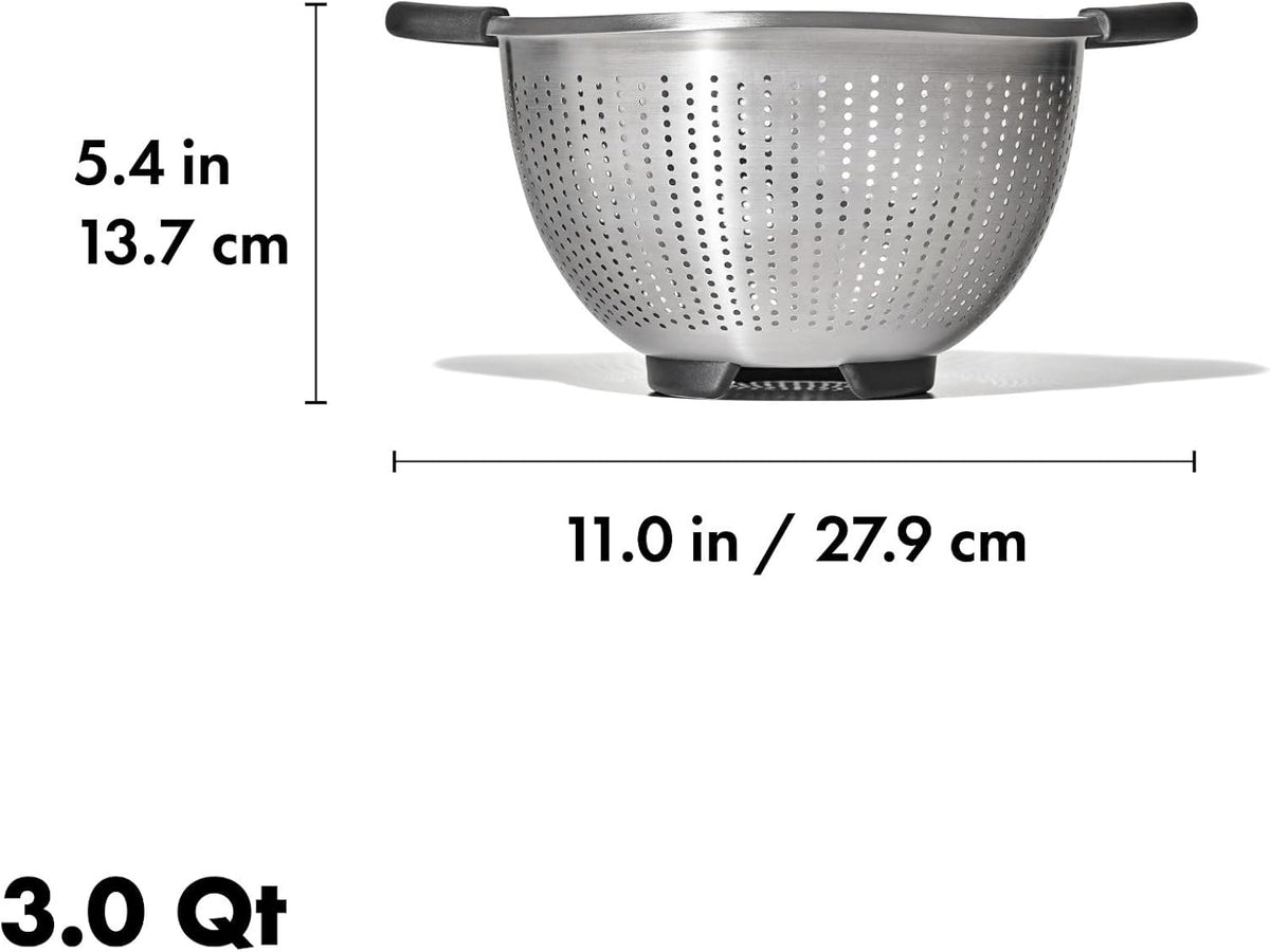 Good Grips Strainer - 5 Qt Capacity, Stainless Steel