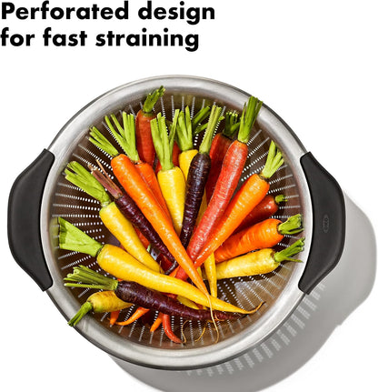 Good Grips Strainer - 5 Qt Capacity, Stainless Steel