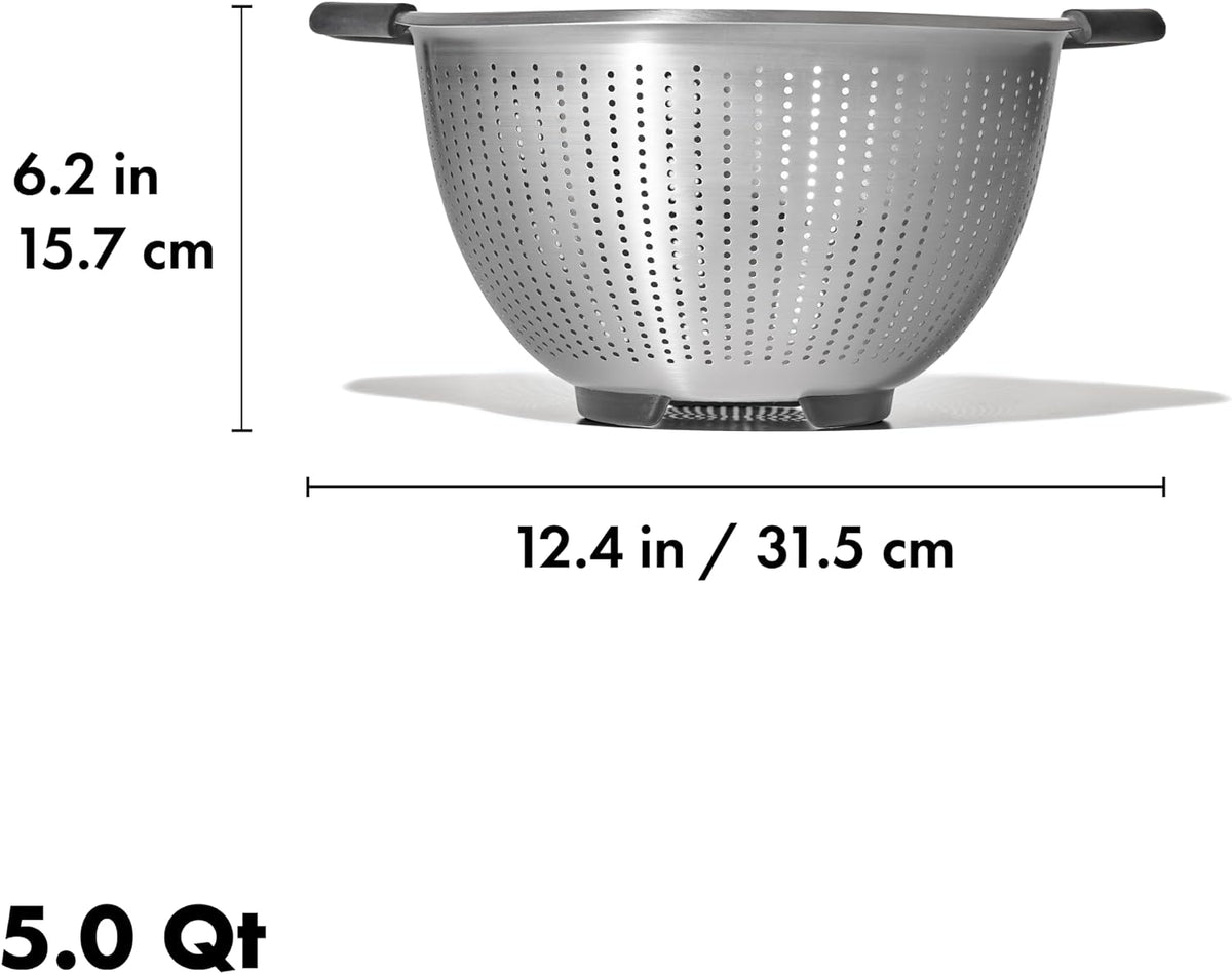 Good Grips Strainer - 5 Qt Capacity, Stainless Steel