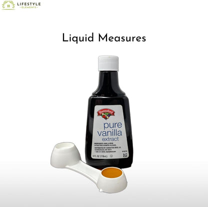 All In One Measuring Spoon With 1 Tbsp, 1 Tsp, 1/2 Tsp, 1/4 Tsp Measures - Plastic - Use for Dry Ingredients or Liquids - Durable Rugged Dishwasher Safe - Made in USA - Versatile Kitchen Tool