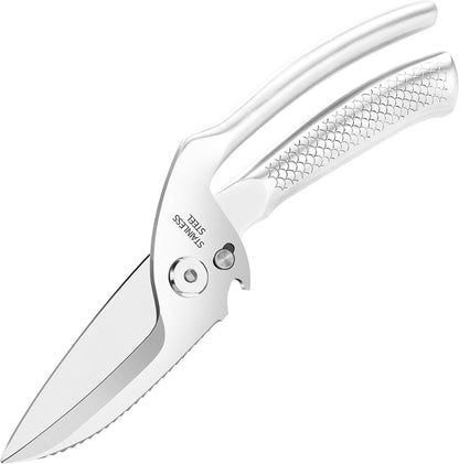 Heavy Duty Kitchen Poultry Shears Professional Food Scissors Black