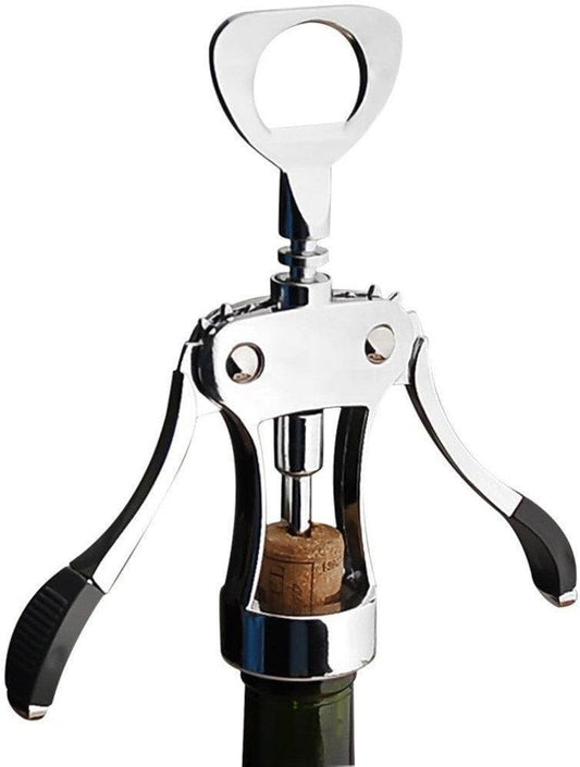 6777-a Uniware Heavy Duty Zinc Alloy Corkscrew Wine Opener, Two Arm Design,Angel Wings two arms