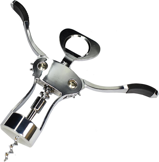 6777-a Uniware Heavy Duty Zinc Alloy Corkscrew Wine Opener, Two Arm Design,Angel Wings two arms